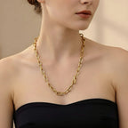 Chunky T-Bar Chain Necklace