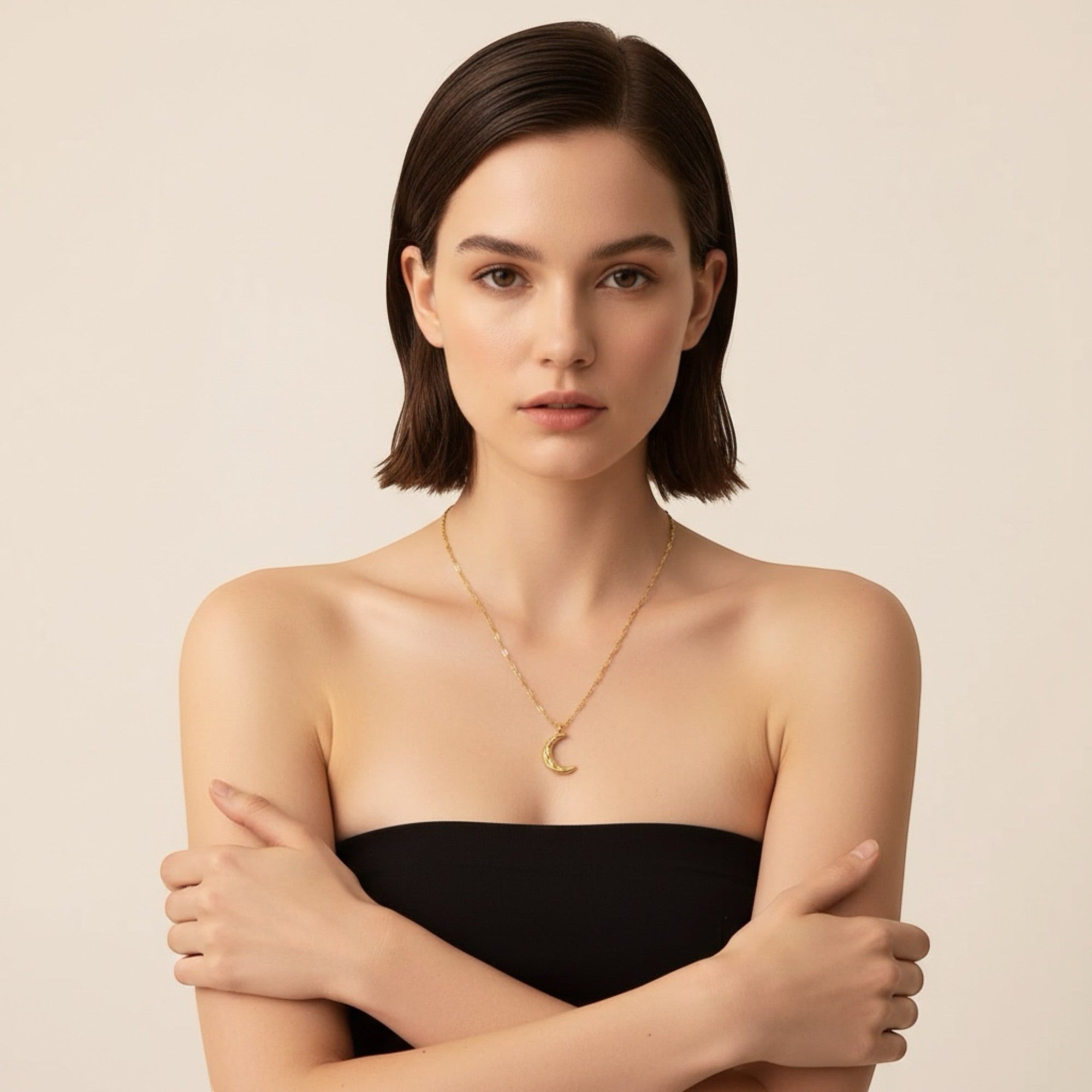 Moon Pendant Necklace