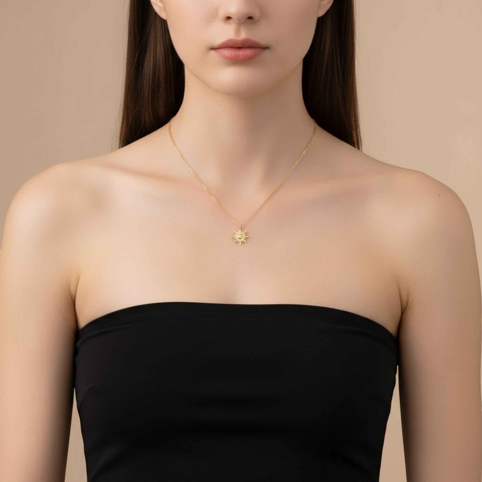 Sun Pendant Necklace