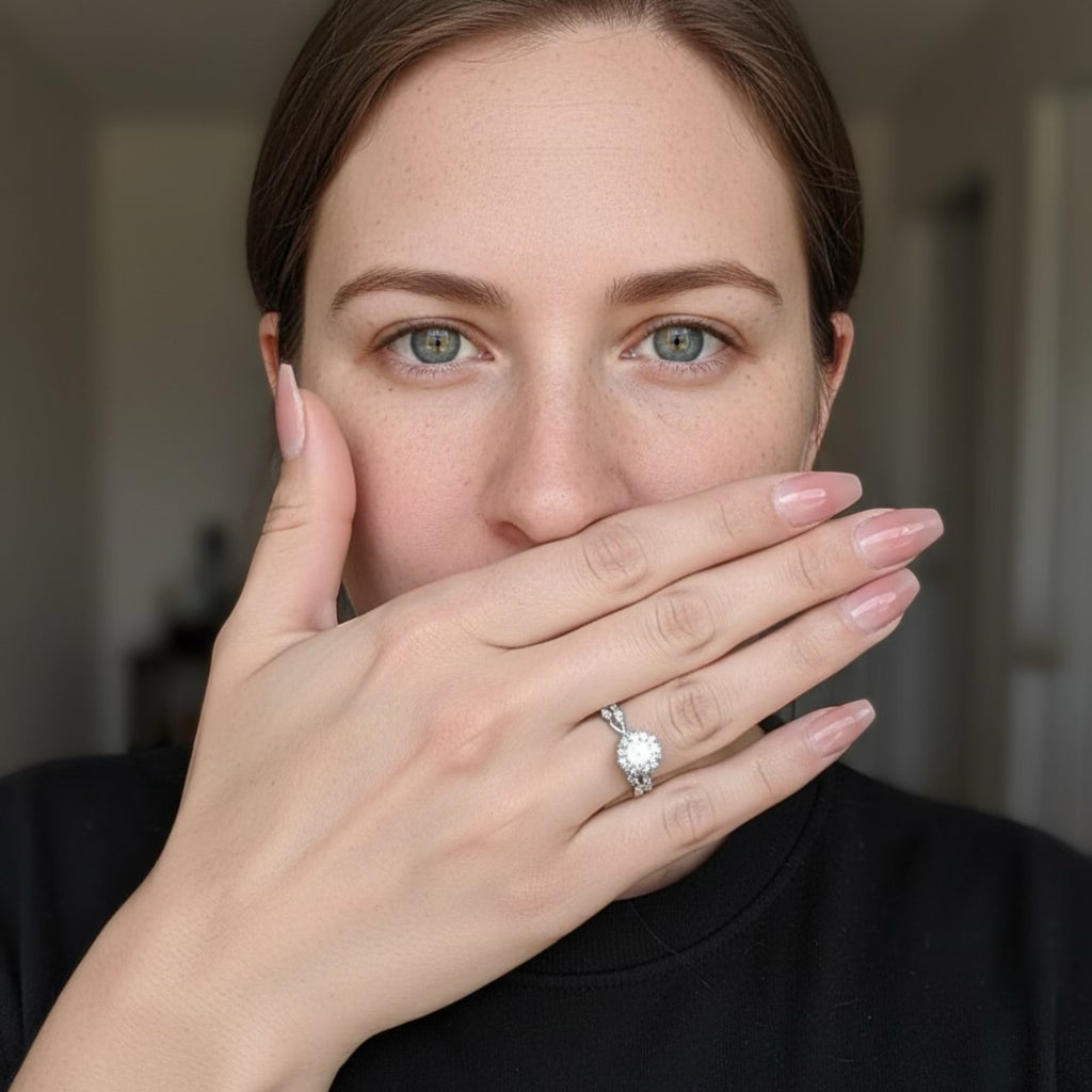 Aurelle Crown Halo Ring (1ct)