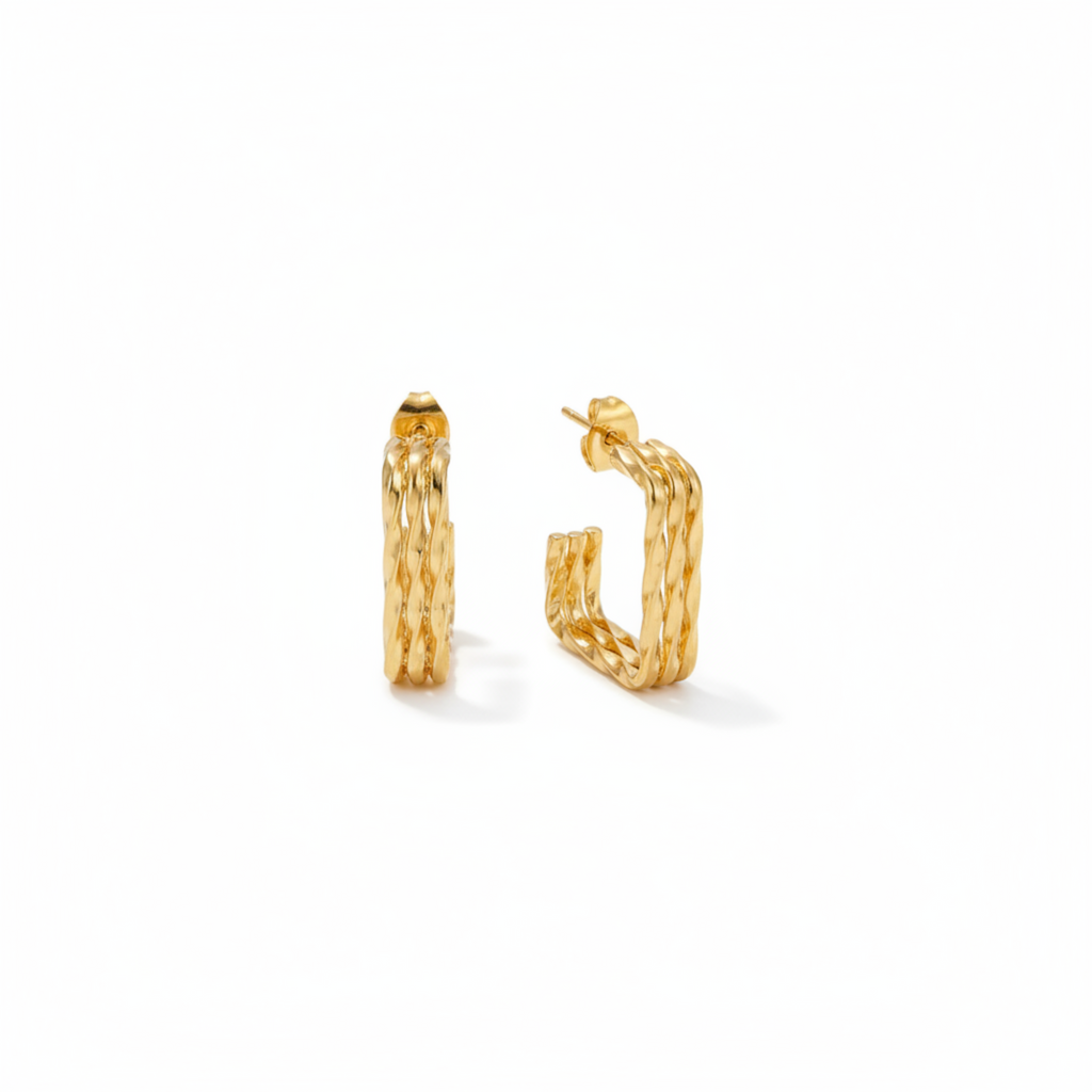Lumé Textured Hoops