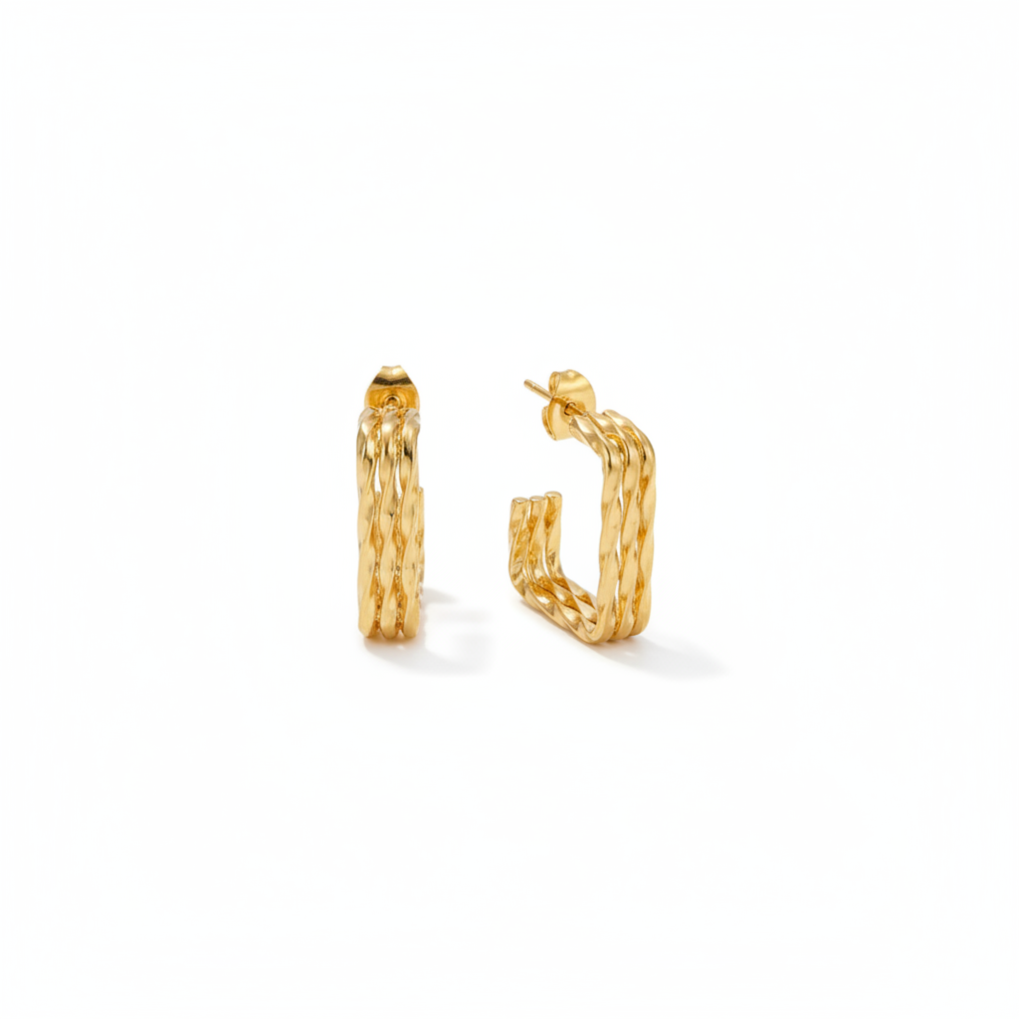 Lumé Textured Hoops