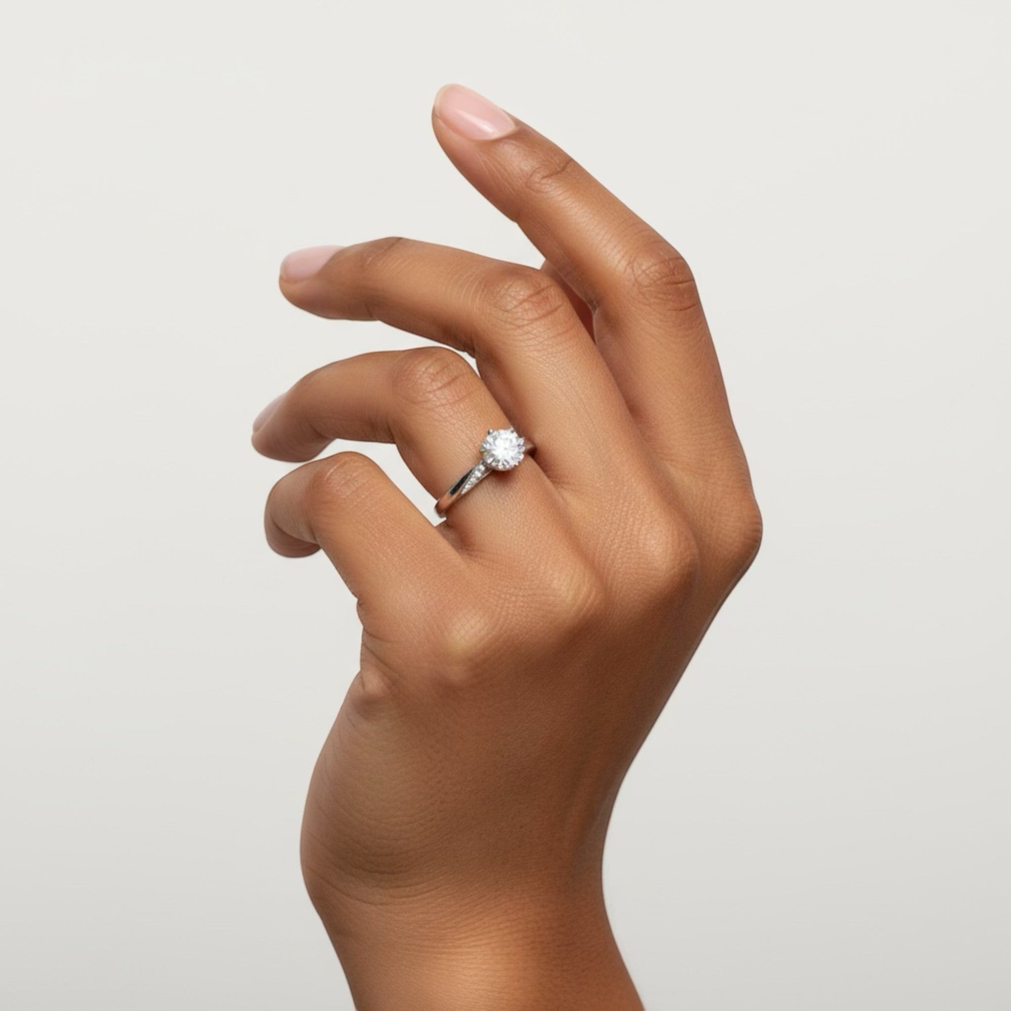 Seraphine 1ct Moissanite Ring – Sterling Silver