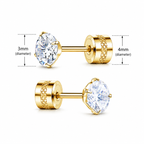 Double ended Stud piercings
