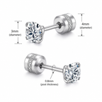 Double ended Stud piercings