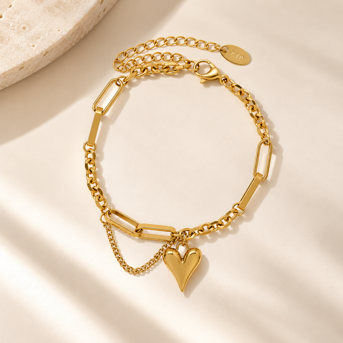 Kira Heart Chain Bracelet