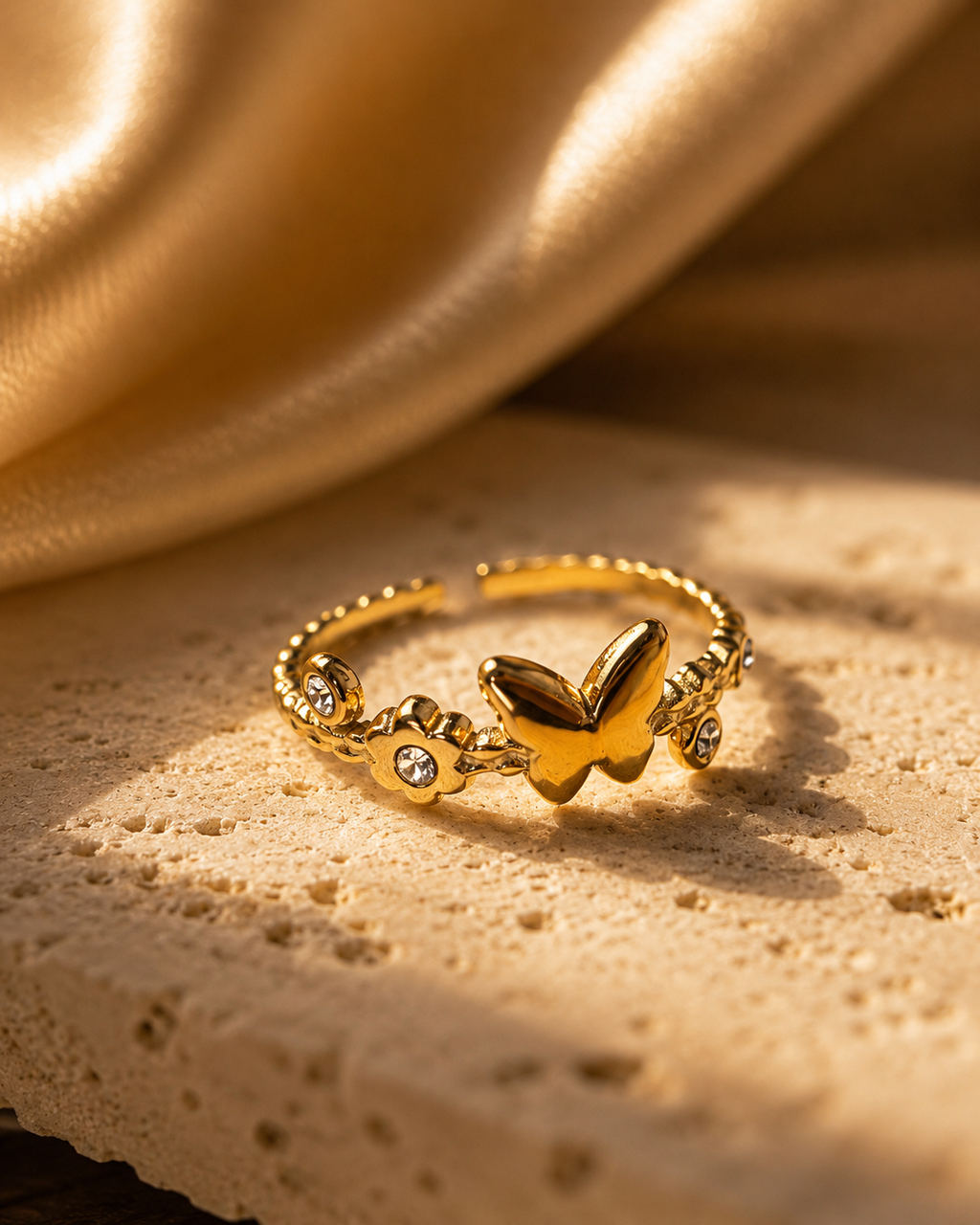 Golden Flutter Ring
