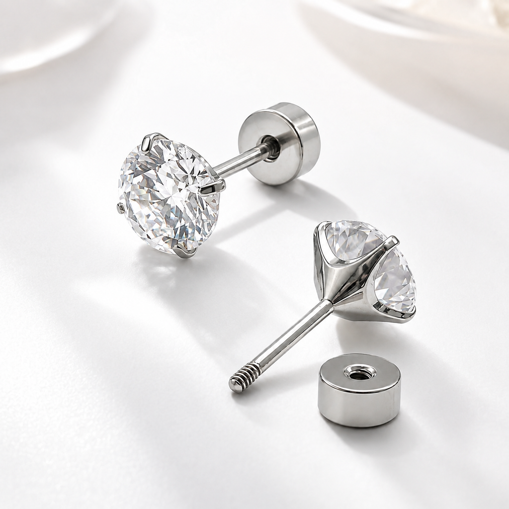 Diamond cut studs