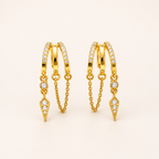 Sienna Chain Hoops