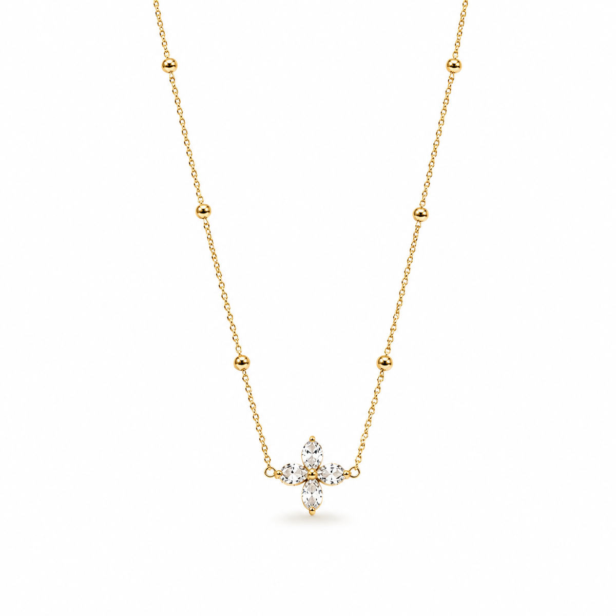 White Bloom Necklace