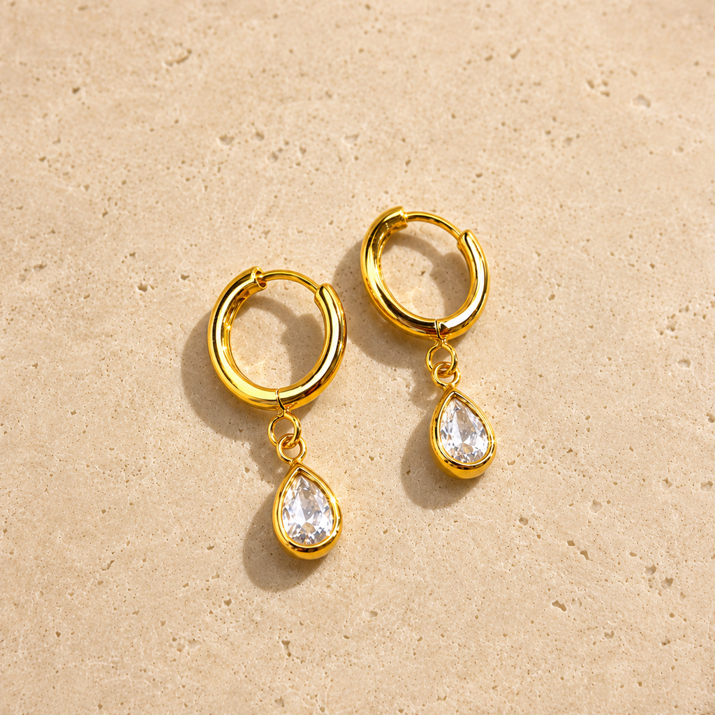 Dewdrop Hoops