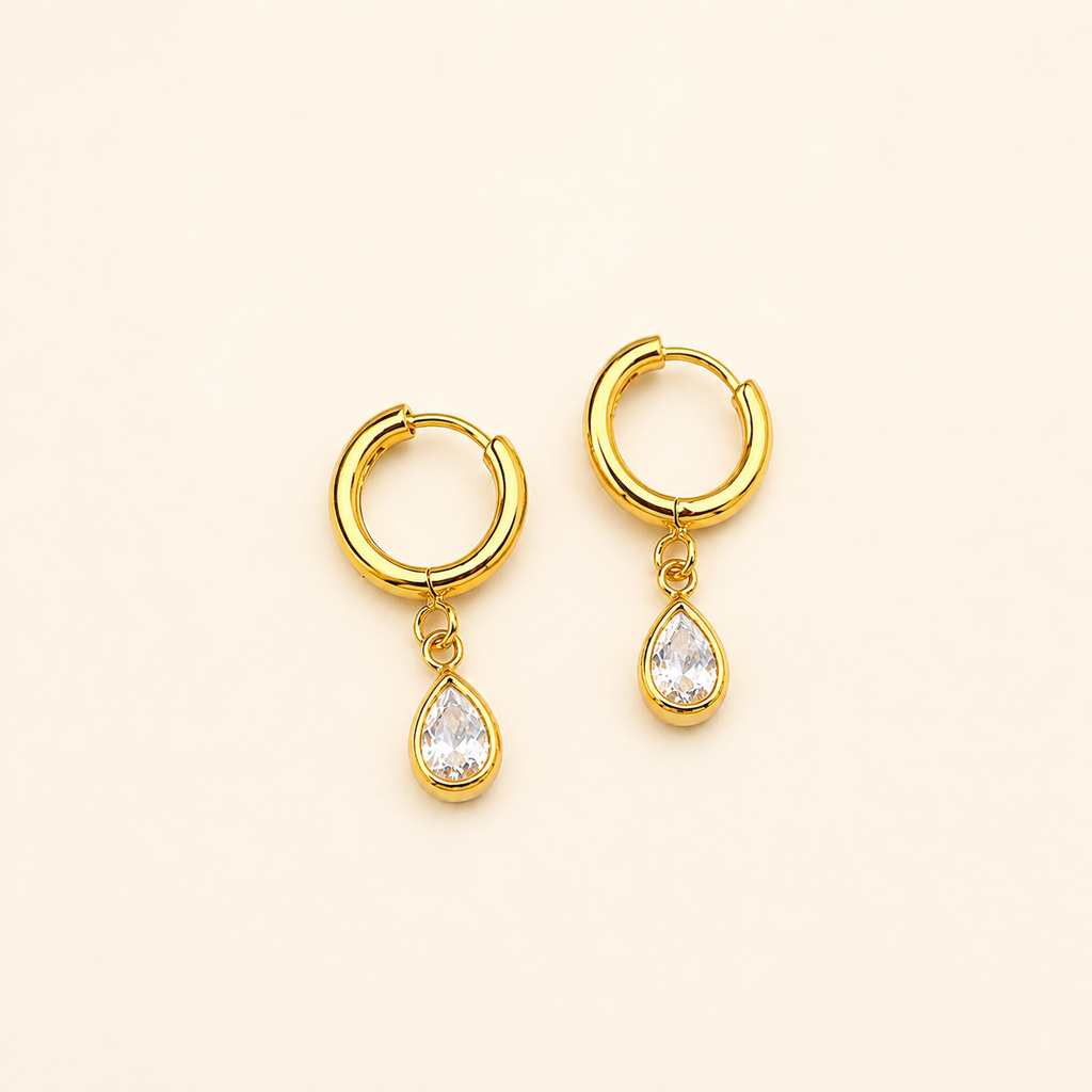 Dewdrop Hoops