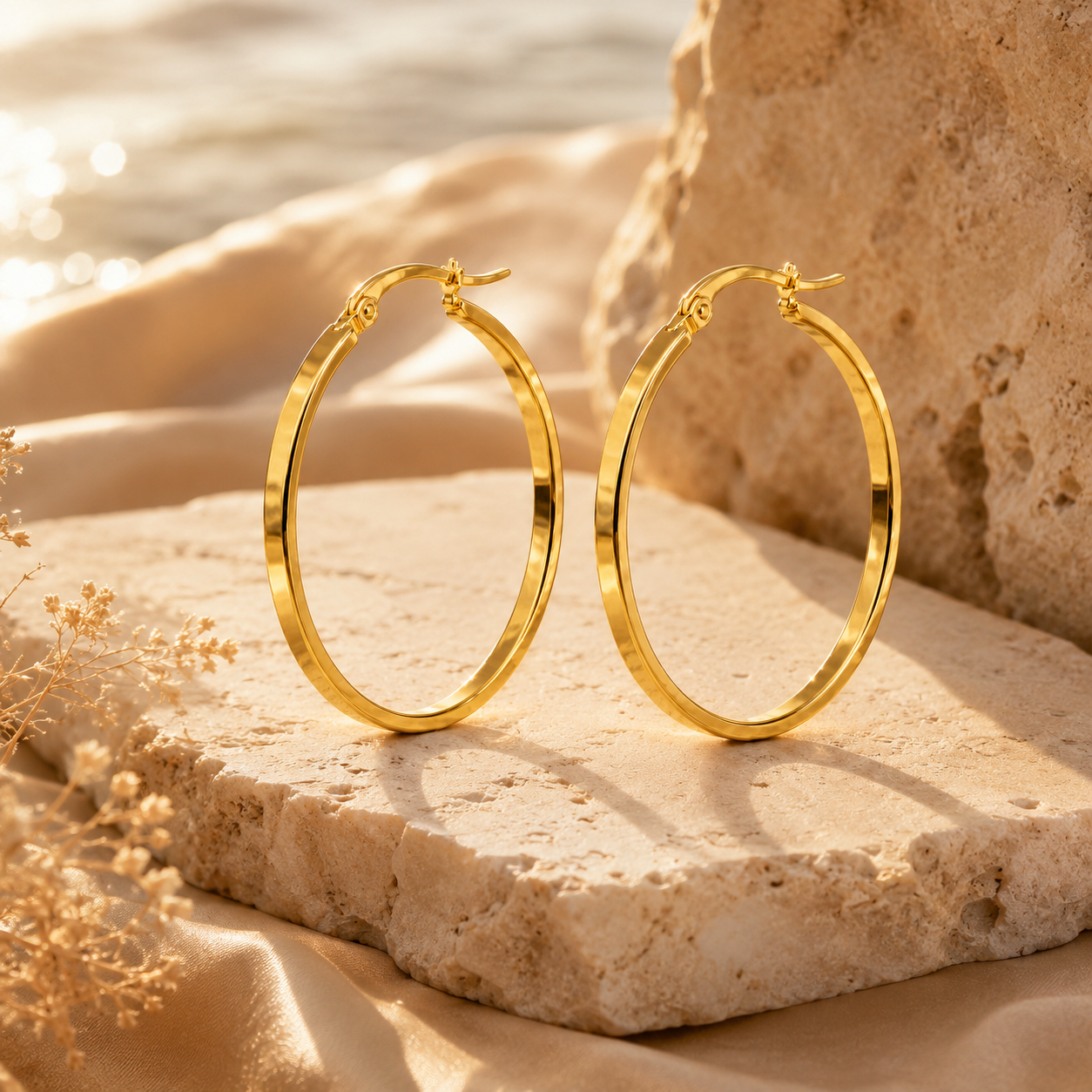 Coastal Bloom Hoops