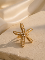 Pearl Starfish Ring