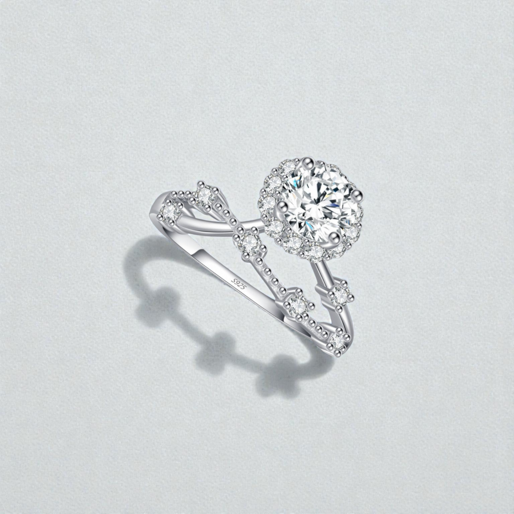 Aurelle Crown Halo Ring (1ct)