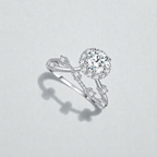 Aurelle Crown Halo Ring (1ct)