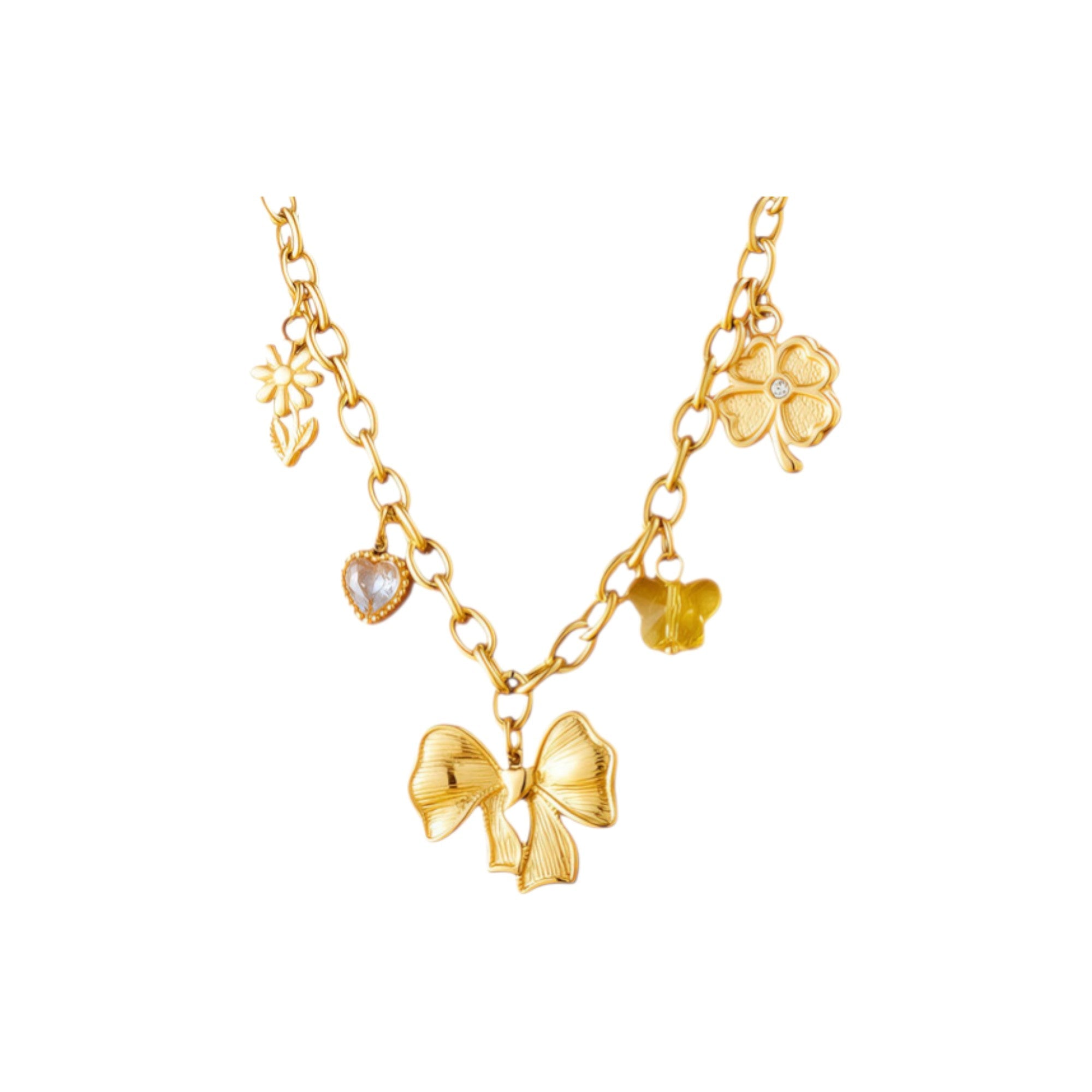 Bow Charm Necklace