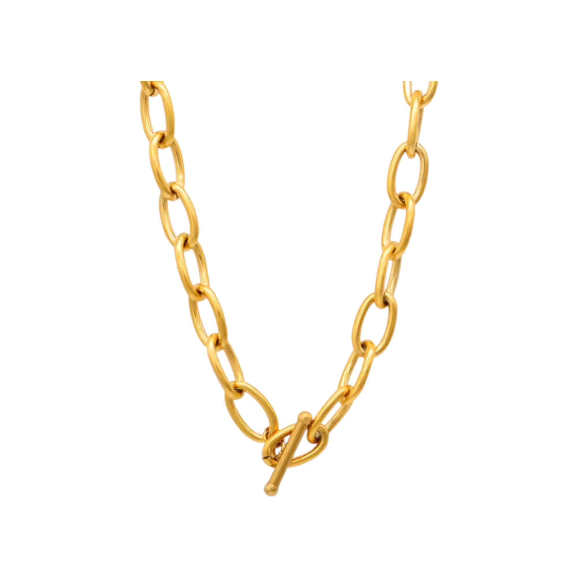 Chunky T-Bar Chain Necklace