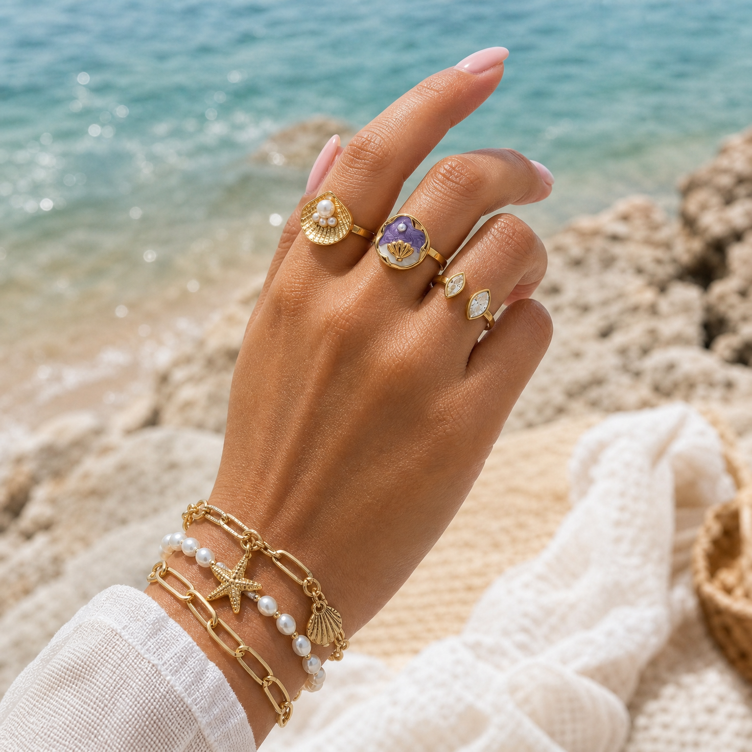 Amora Shell Ring