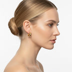 Pavé Crystal Hoop Earrings