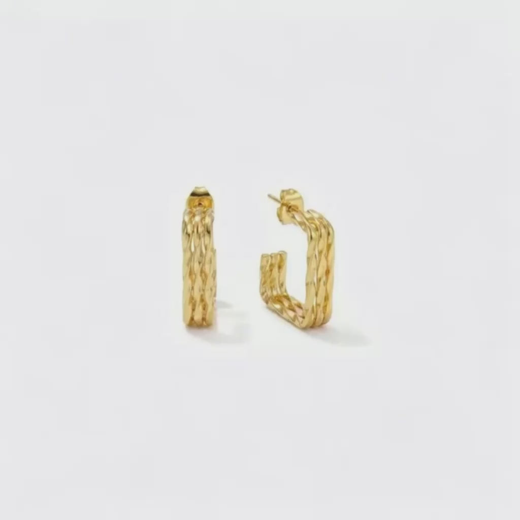 Lumé Textured Hoops